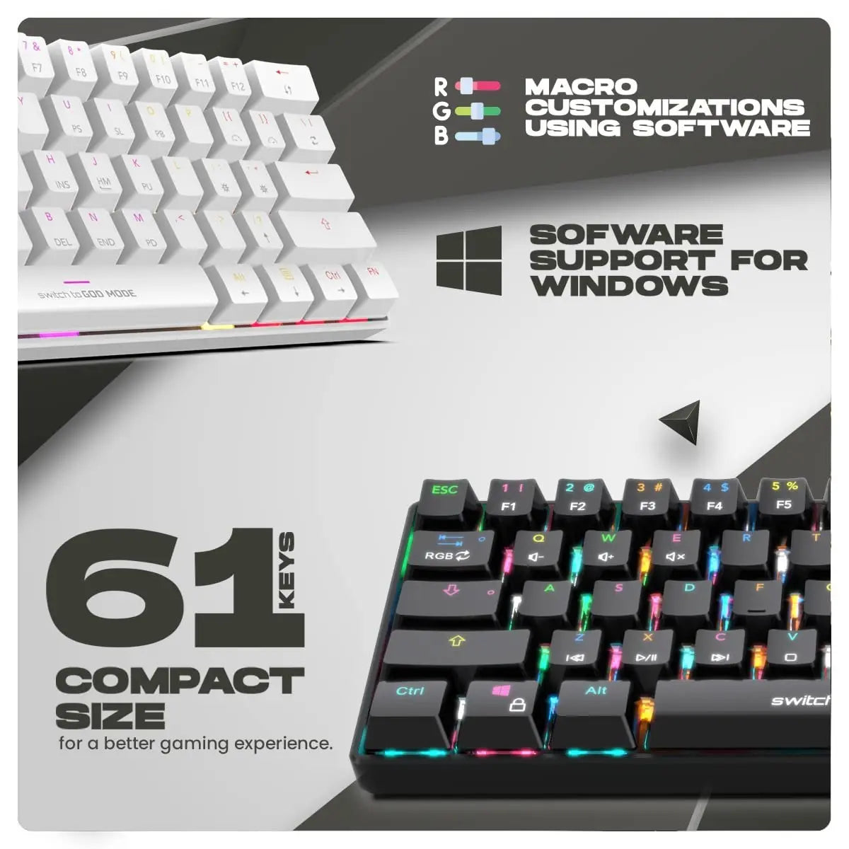 Cosmic Byte Themis Mechanical RGB Gaming Keyboard  Microcenter India