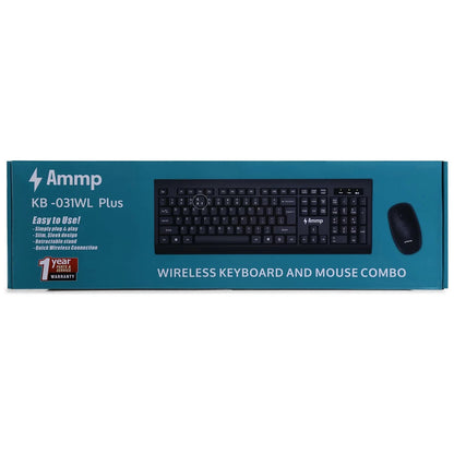 Ammp KB-031WL Wireless Keyboard and Mouse  Microcenter India