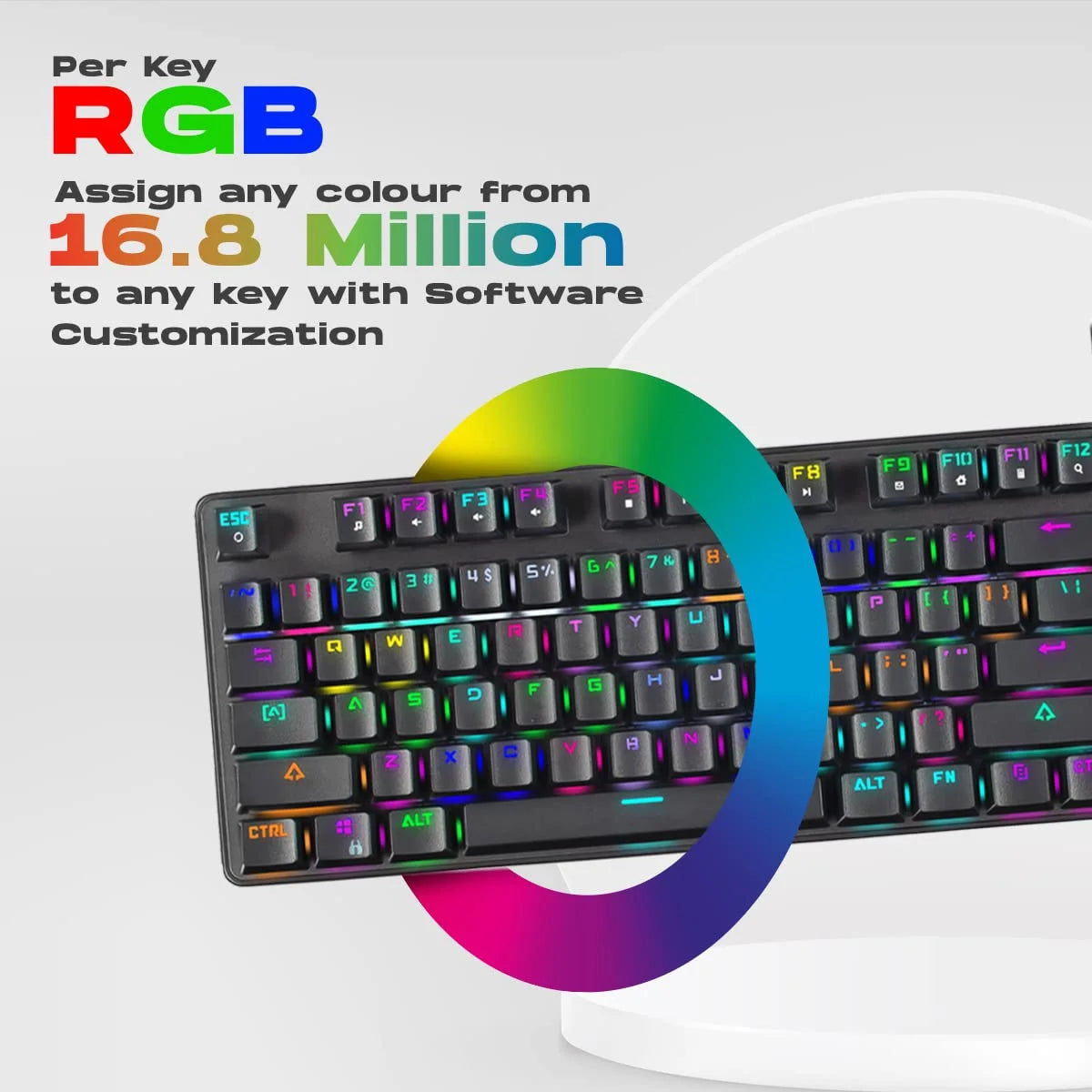 Cosmic Byte Firefly RGB TKL Mechanical Keyboard CB-GK-18  Microcenter India