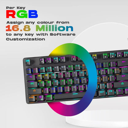Cosmic Byte Firefly RGB TKL Mechanical Keyboard CB-GK-18  Microcenter India