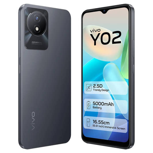 Vivo Y02 Cosmic Grey 3GB RAM 32GB Storage  Microcenter India