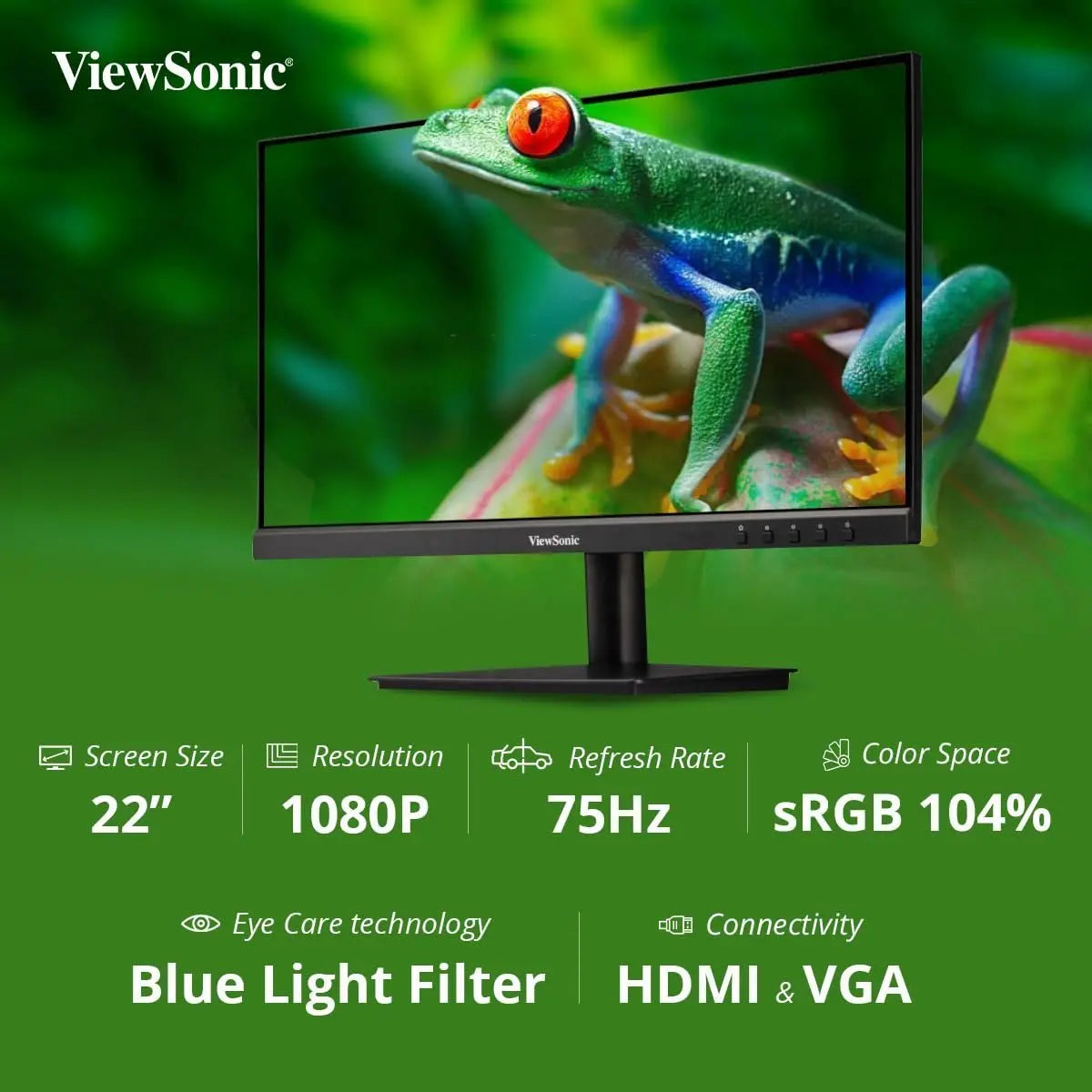 ViewSonic 22 Inch Full HD IPS 75Hz MONITOR 