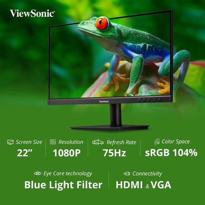 ViewSonic 22 Inch Full HD IPS 75Hz MONITOR 