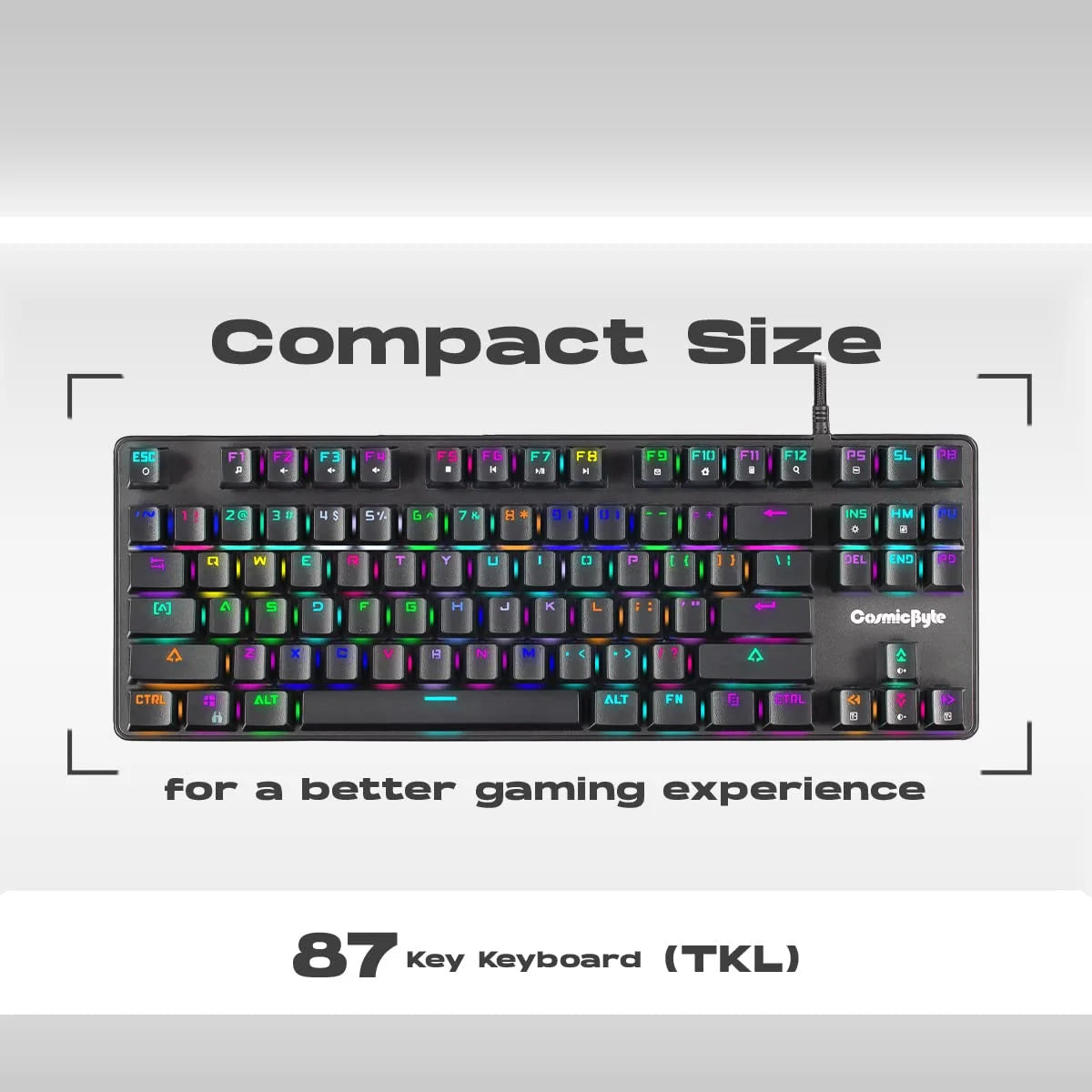 Cosmic Byte Firefly RGB TKL Mechanical Keyboard CB-GK-18  Microcenter India
