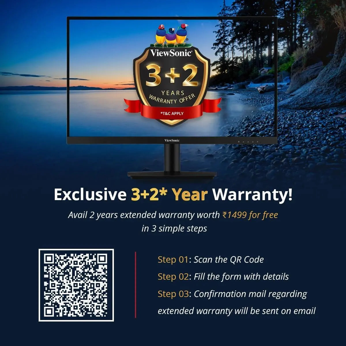 ViewSonic 22 Inch Full HD IPS 75Hz MONITOR 