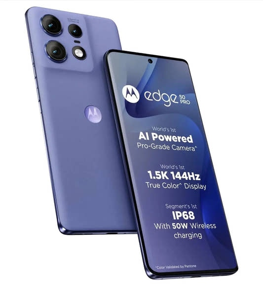 Motorola Edge 50 Pro 5G Luxe Lavender 256GB 12GB RAM  Microcenter India