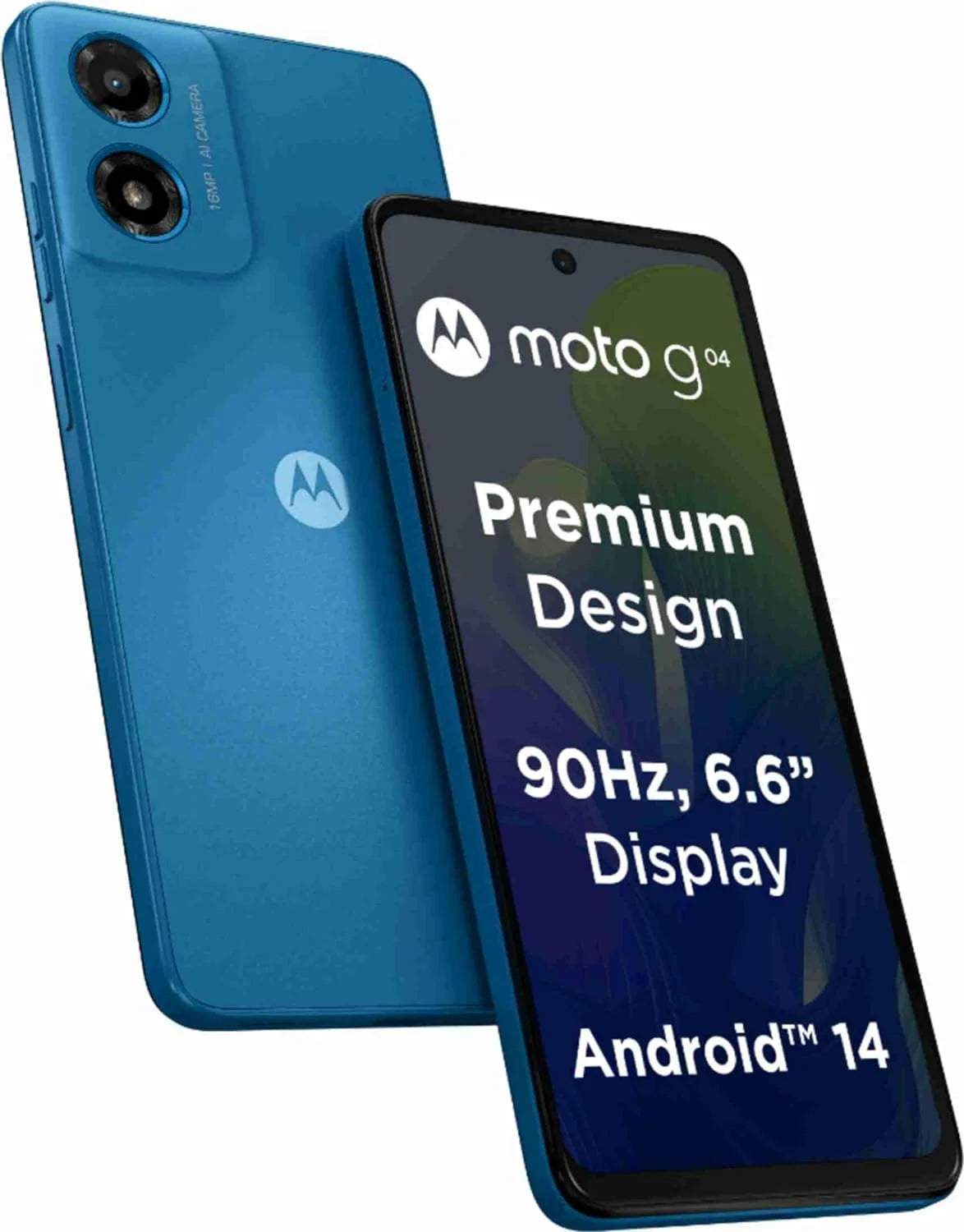 Motorola G04 4G Satin Blue 4GB RAM 64GB Storage  Microcenter India