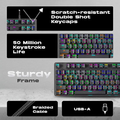 Cosmic Byte Firefly RGB TKL Mechanical Keyboard CB-GK-18  Microcenter India