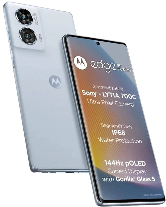Motorola Edge 50 Fusion 5G (Marshmallow Blue, 8GB RAM, 128GB Storage)  Microcenter India