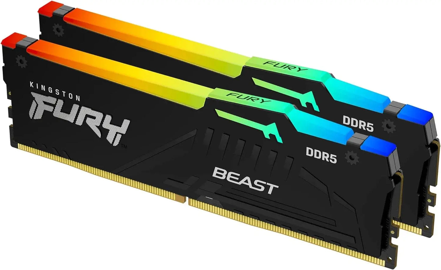 Kingston FURY Beast 32GB (16GB x2) RGB DDR5 6000MT/s Black Memory  Microcenter India