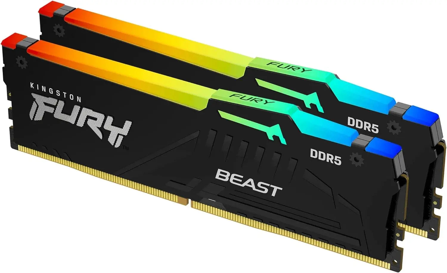 Kingston FURY Beast 32GB (16GB x2) RGB DDR5 6000MT/s Black Memory  Microcenter India