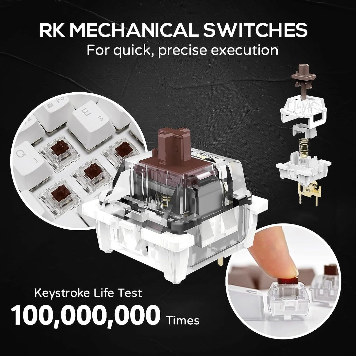 Royal Kludge RK61 Mechanical Keyboard  Microcenter India
