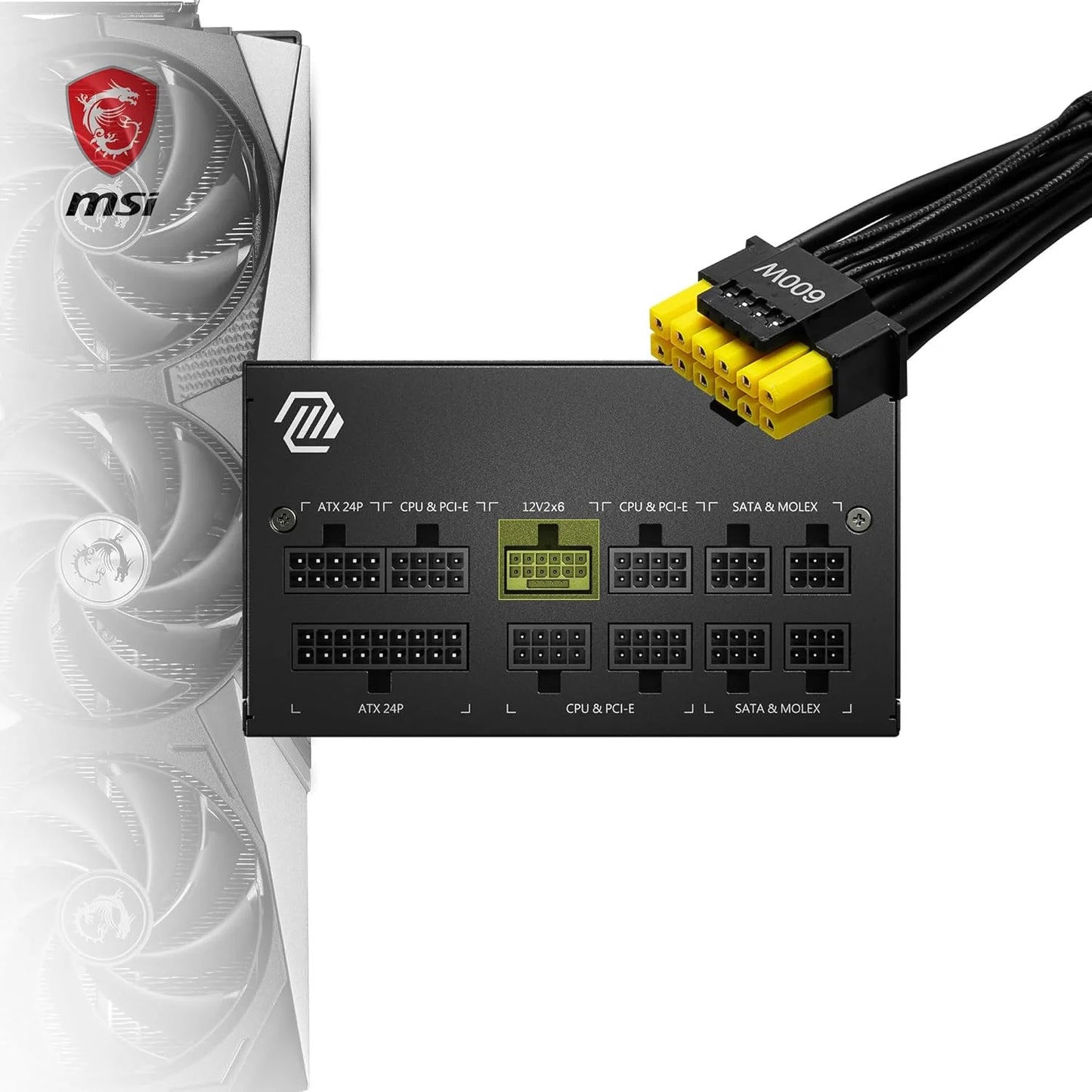 MSI MAG A850GL PCIE5 ATX 3.0 850 Watt 80 Plus Gold SMPS - Microcenter India