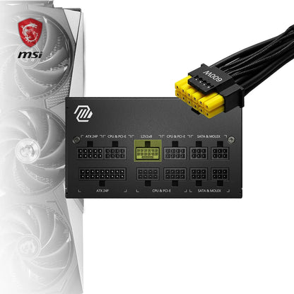 MSI MAG A850GL PCIE5 ATX 3.0 850 Watt 80 Plus Gold SMPS - Microcenter India