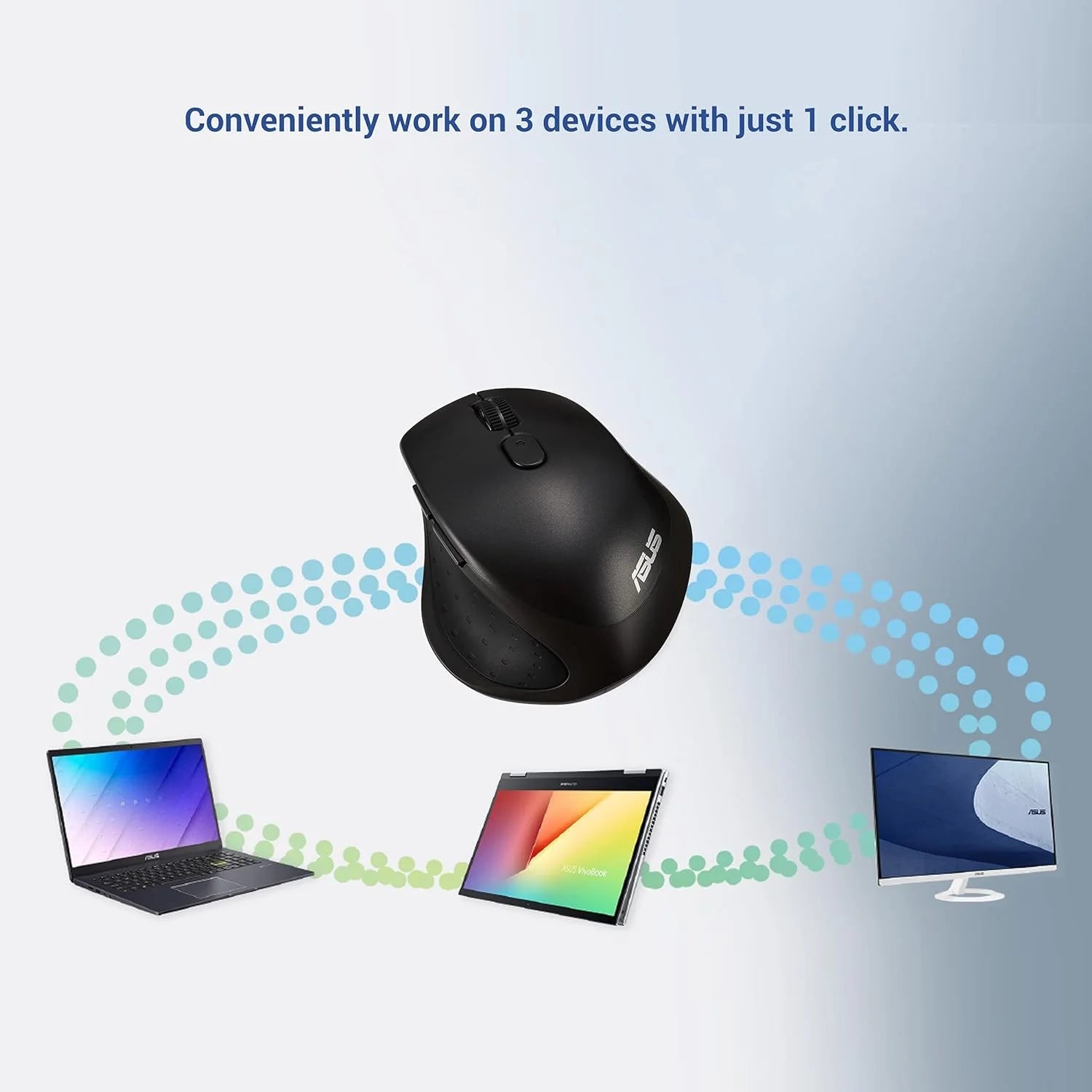 ASUS MW203 Wireless Silent Mouse Black  Microcenter India