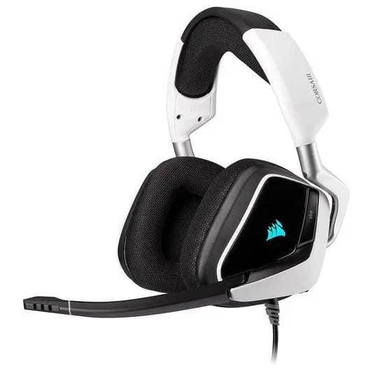 Corsair Void RGB Elite Wired USB Premium 7.1 Surround Sound Gaming Headphone (White) 