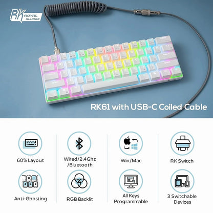 Royal Kludge RK61 Mechanical Keyboard  Microcenter India