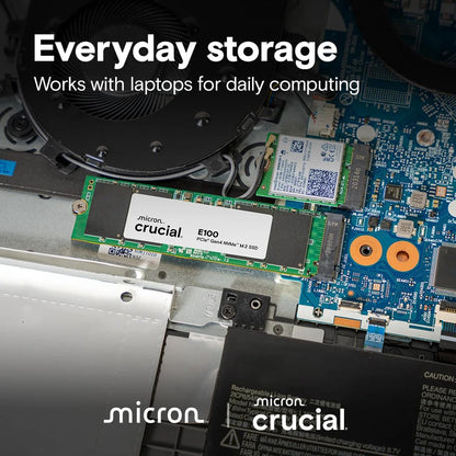 Crucial E100 1TB Gen4 M.2 NVMe Internal SSD - Microcenter India