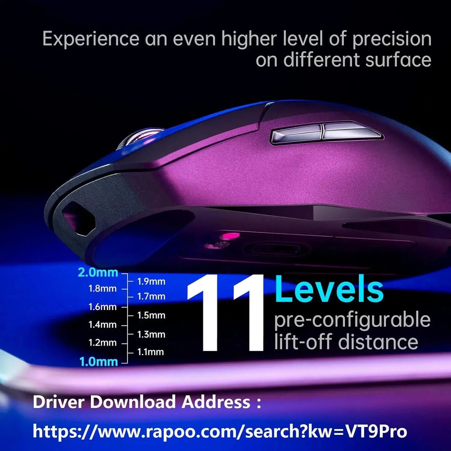 Rapoo VT9PRO Superlight Wireless Gaming Mouse  Microcenter India