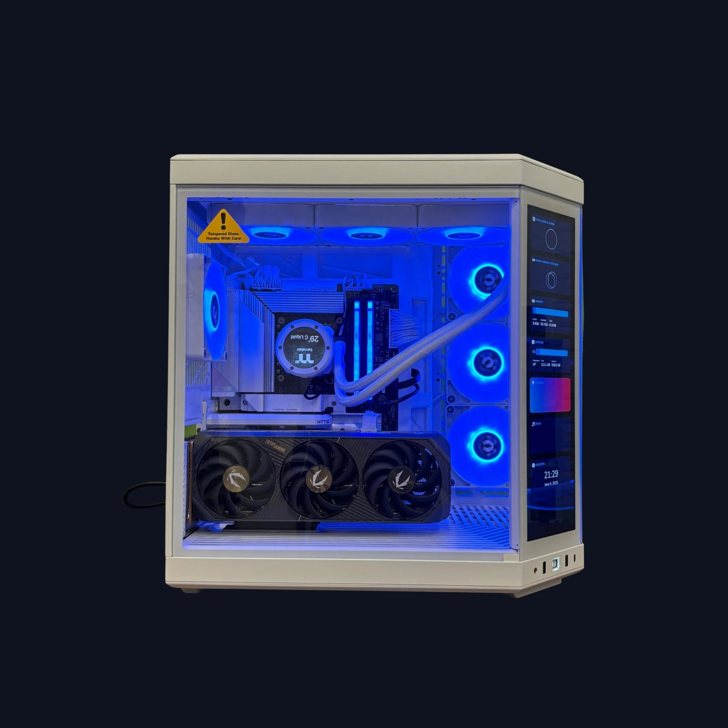 Aurora Prime With Hyte Y70 White PC Build  Microcenter India