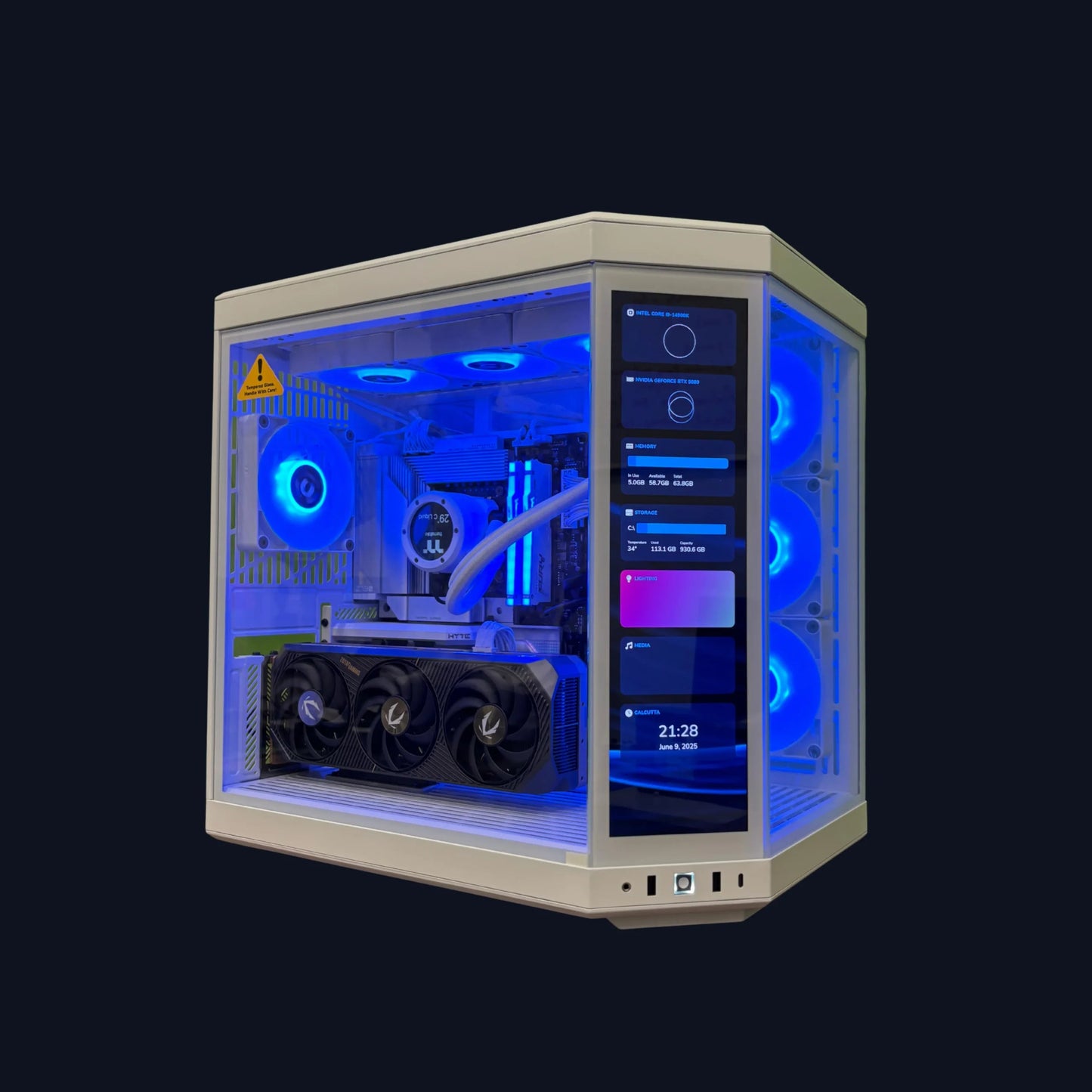 Aurora Prime With Hyte Y70 White PC Build  Microcenter India