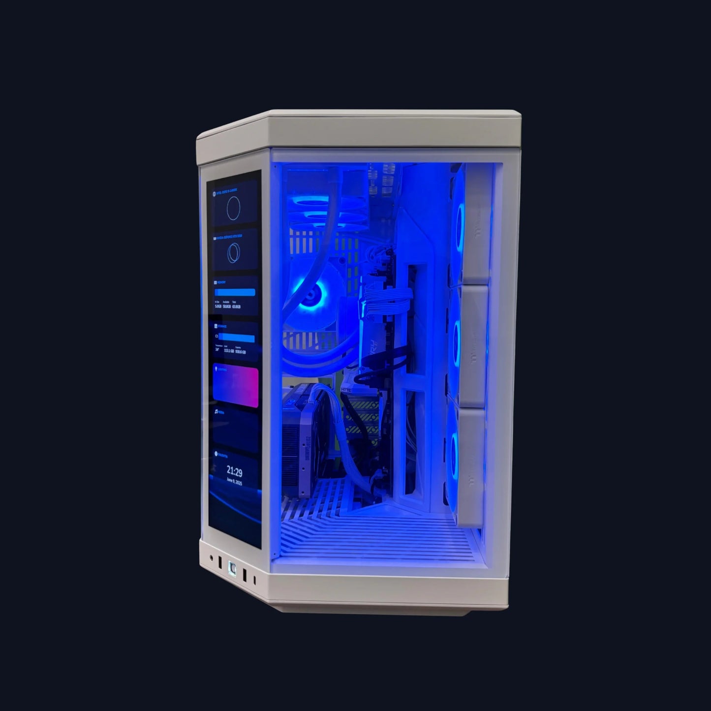 Aurora Prime With Hyte Y70 White PC Build  Microcenter India