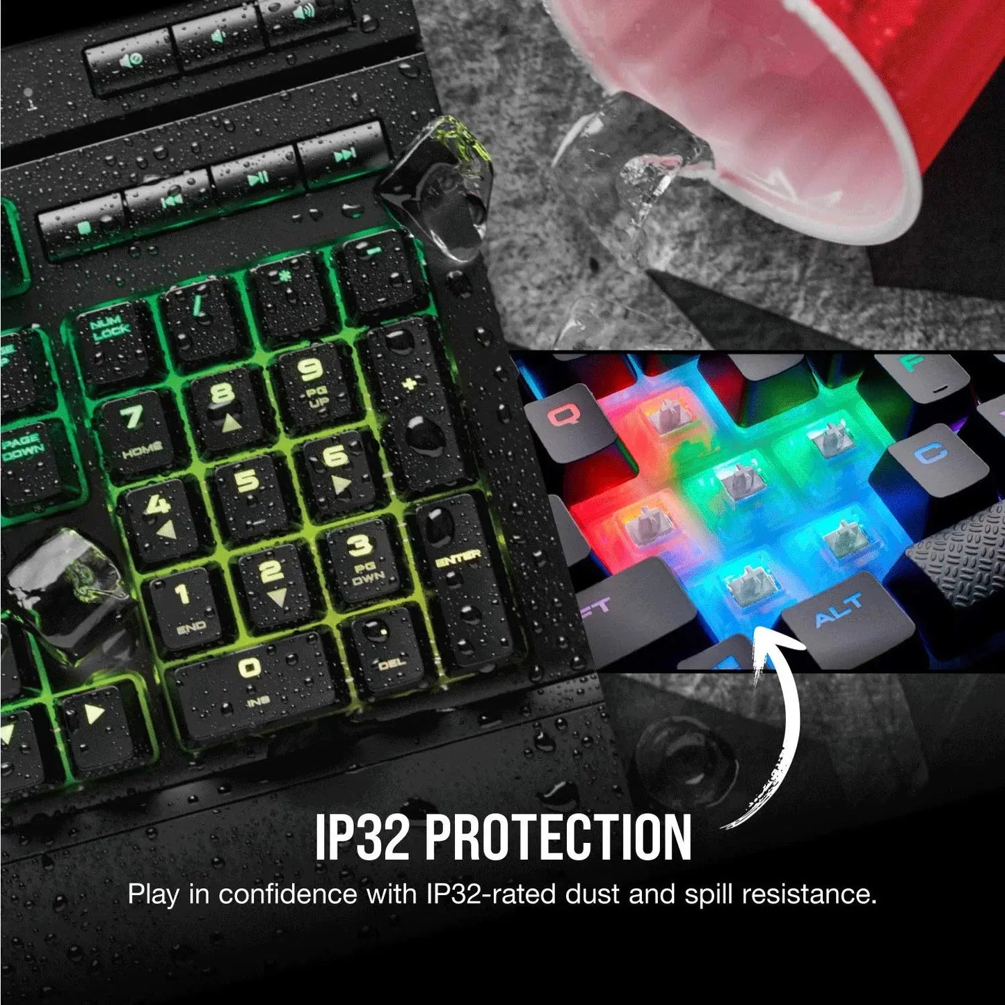 Corsair K68 RGB Cherry MX Mechanical Gaming Keyboard  Microcenter India