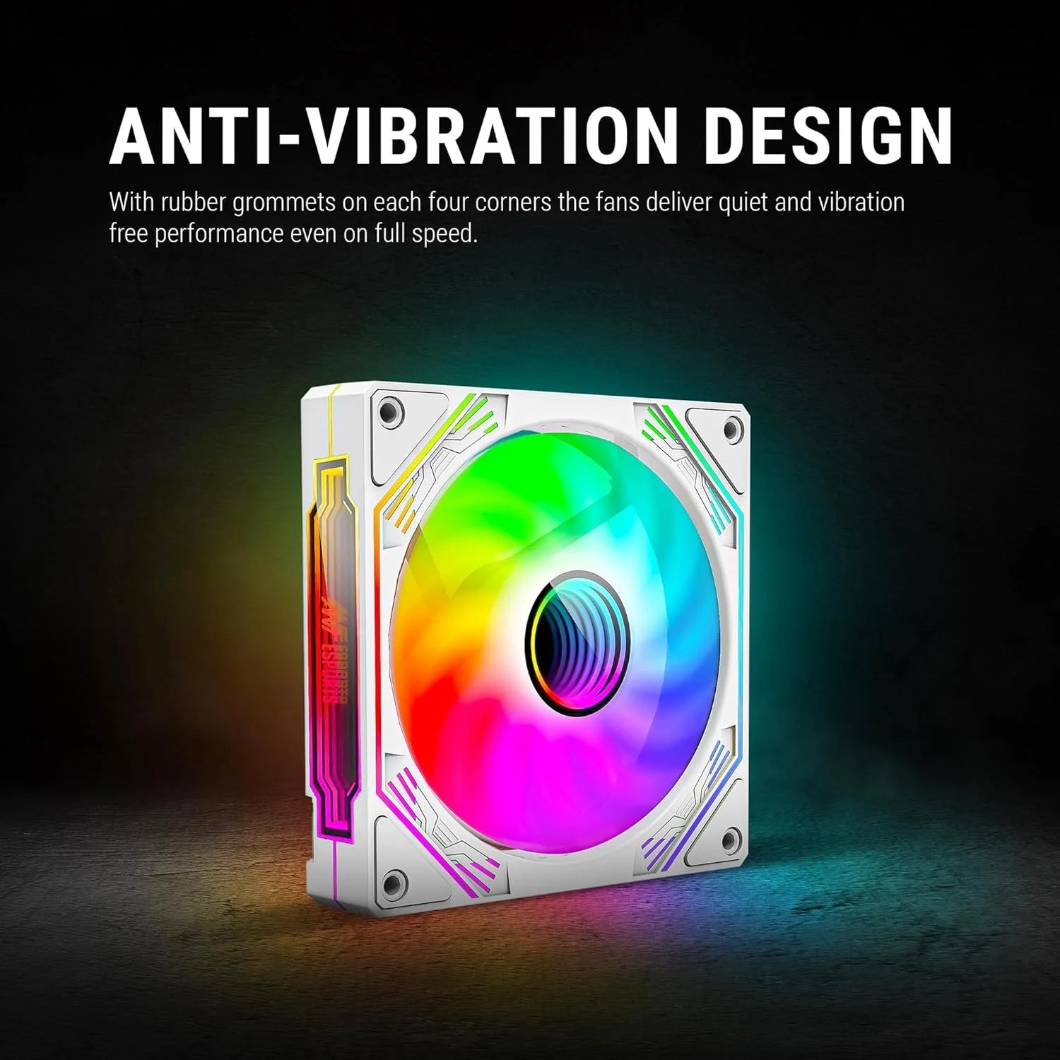 Ant Esports Sciflow 120mm ARGB Case Fan - White  Microcenter India