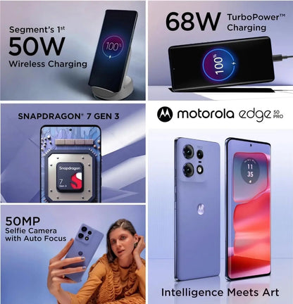 Motorola Edge 50 Pro 5G Luxe Lavender 256GB 12GB RAM  Microcenter India