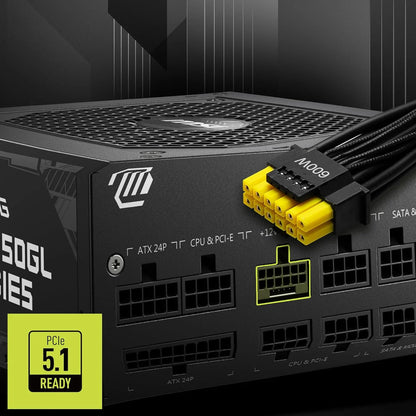 MSI MAG A850GL PCIE5 ATX 3.0 850 Watt 80 Plus Gold SMPS - Microcenter India