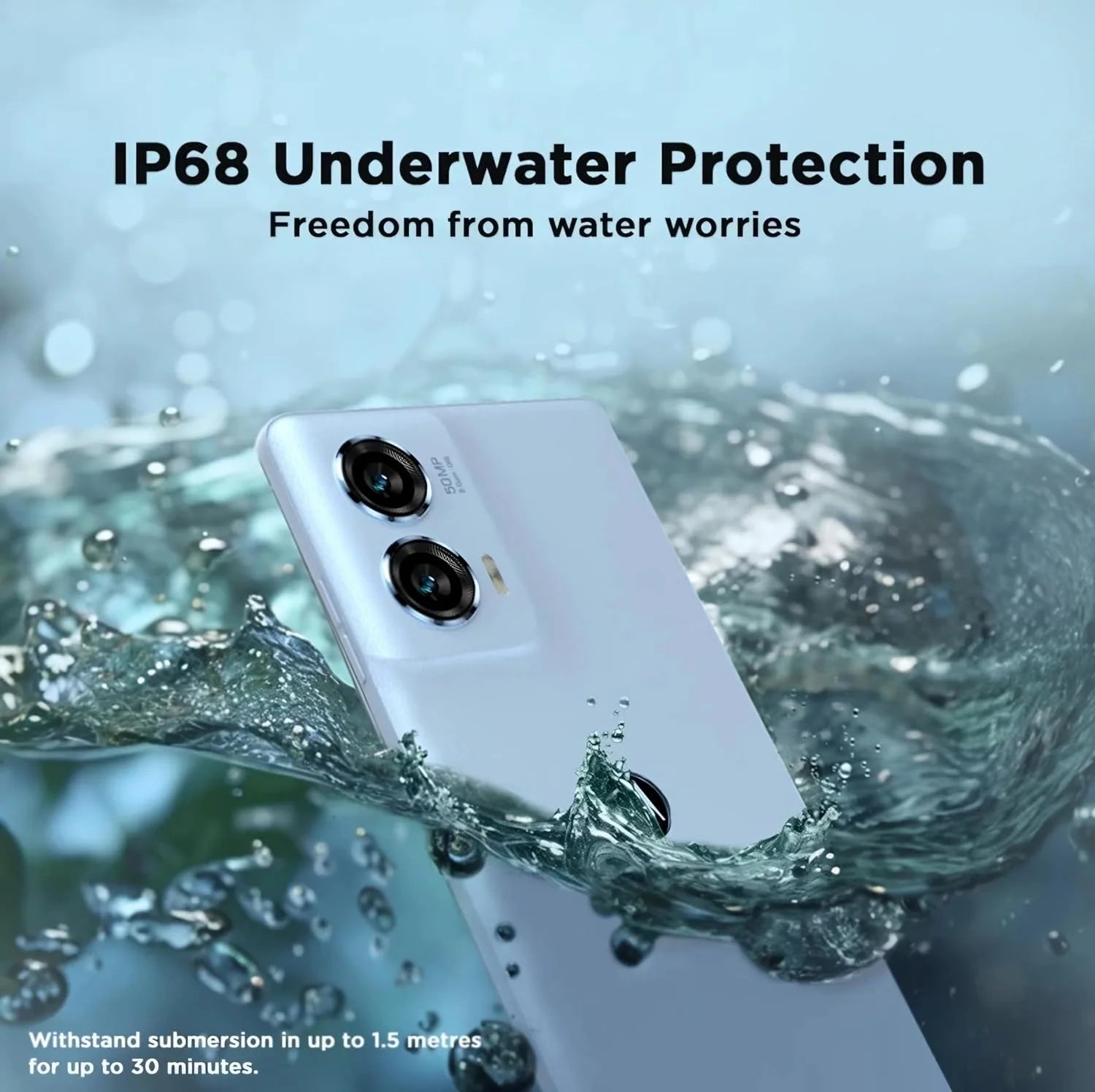 Motorola Edge 50 Fusion 5G (Marshmallow Blue, 8GB RAM, 128GB Storage)  Microcenter India