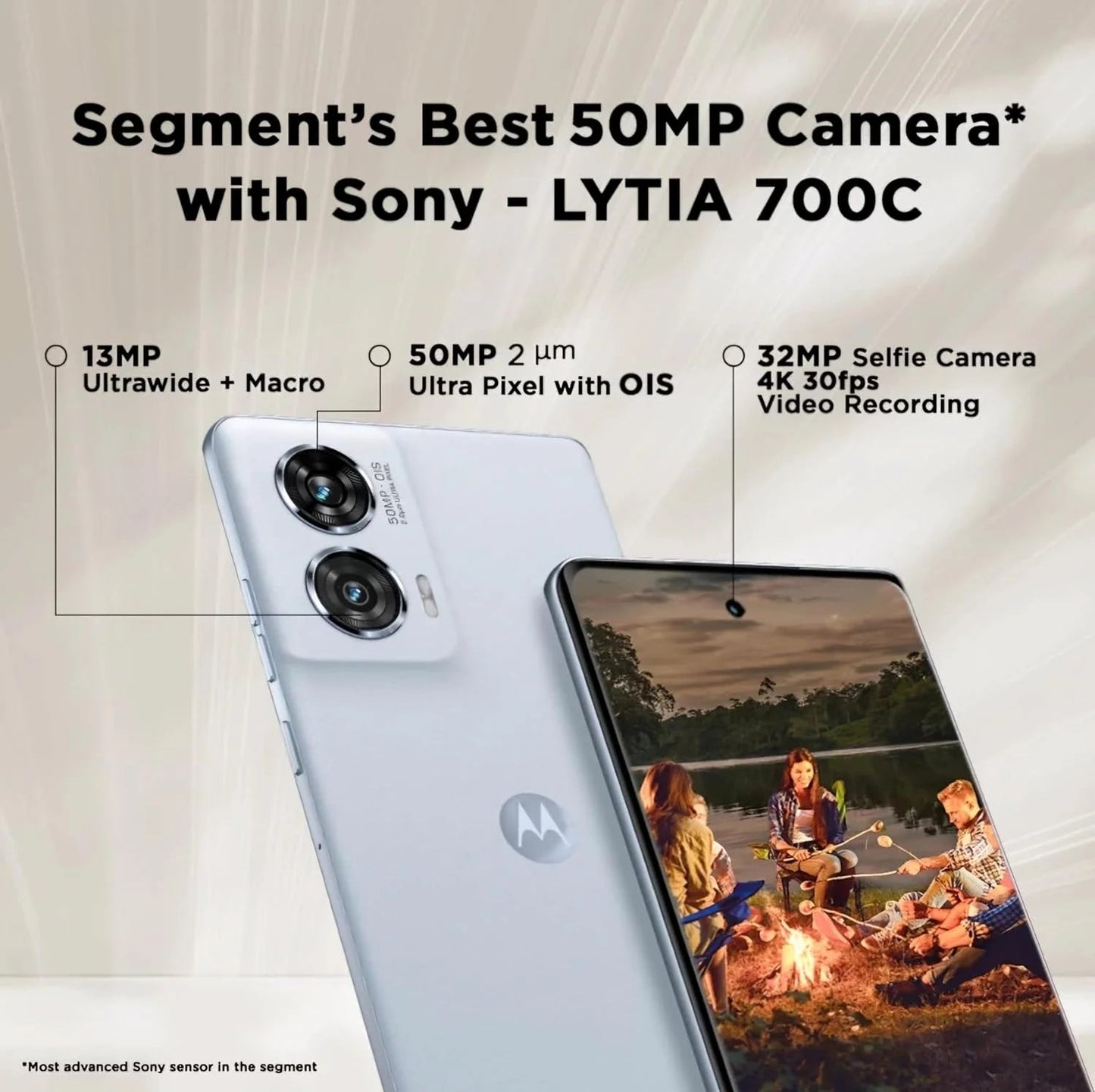 Motorola Edge 50 Fusion 5G (Marshmallow Blue, 8GB RAM, 128GB Storage)  Microcenter India