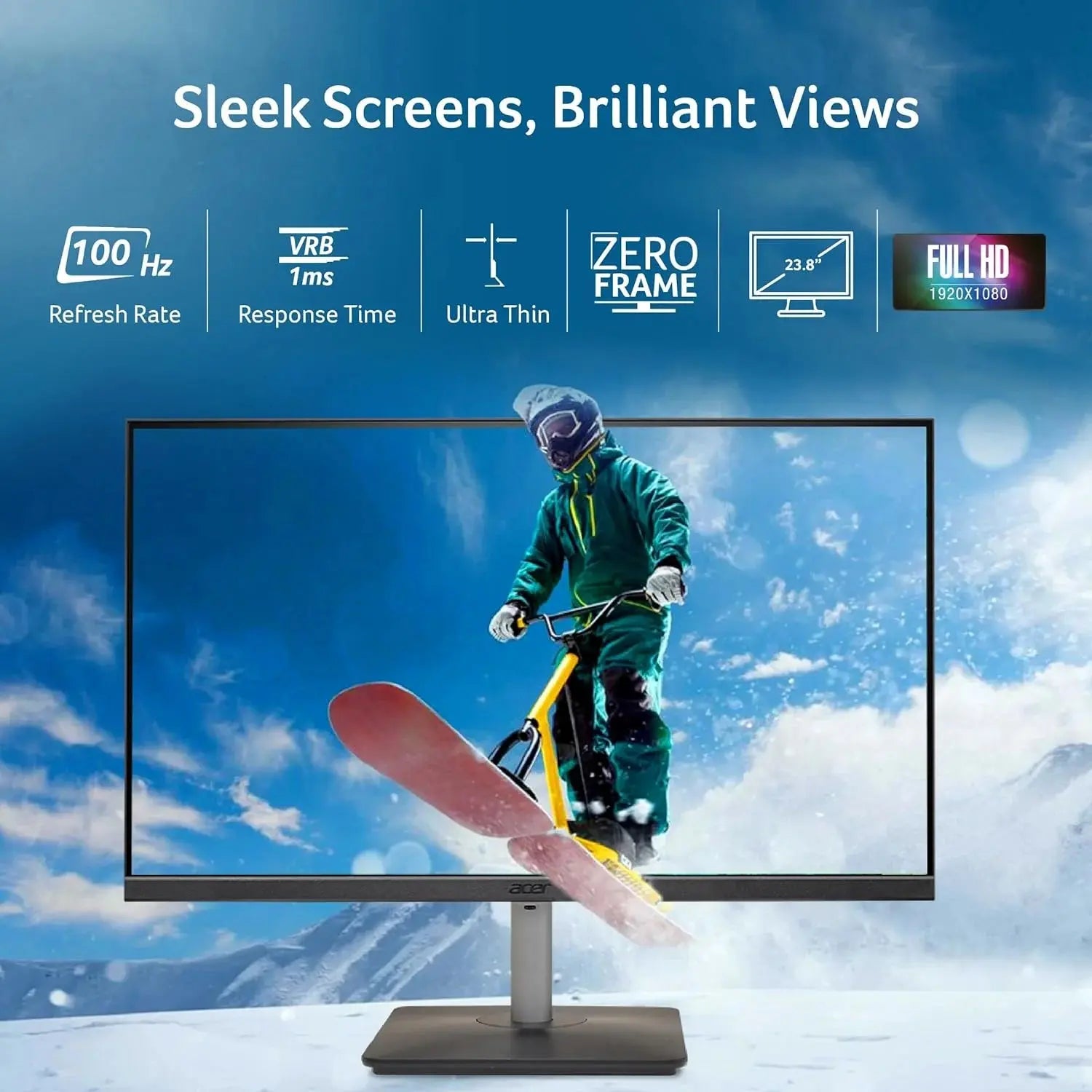 Acer RS242Y 24Inch Monitor  Microcenter India