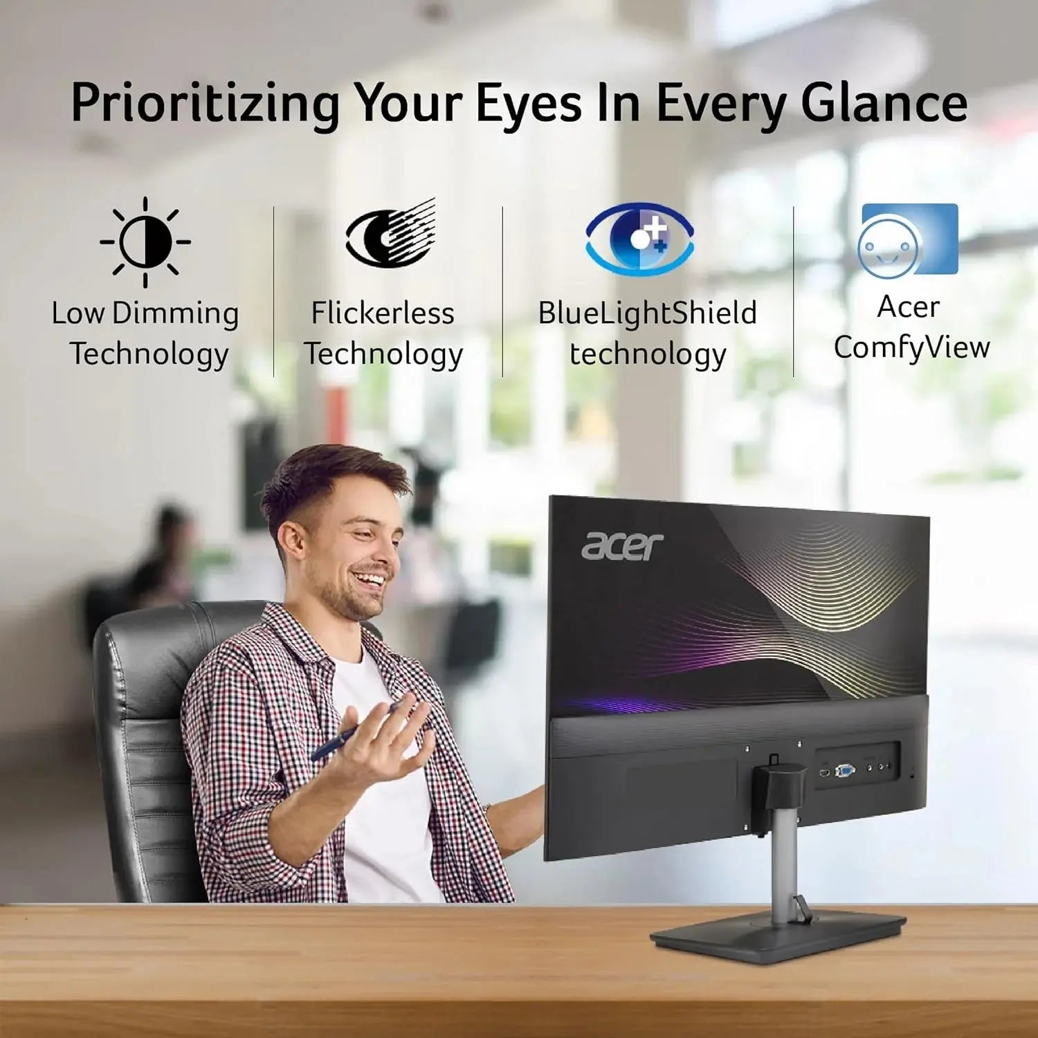 Acer RS242Y 24Inch Monitor  Microcenter India