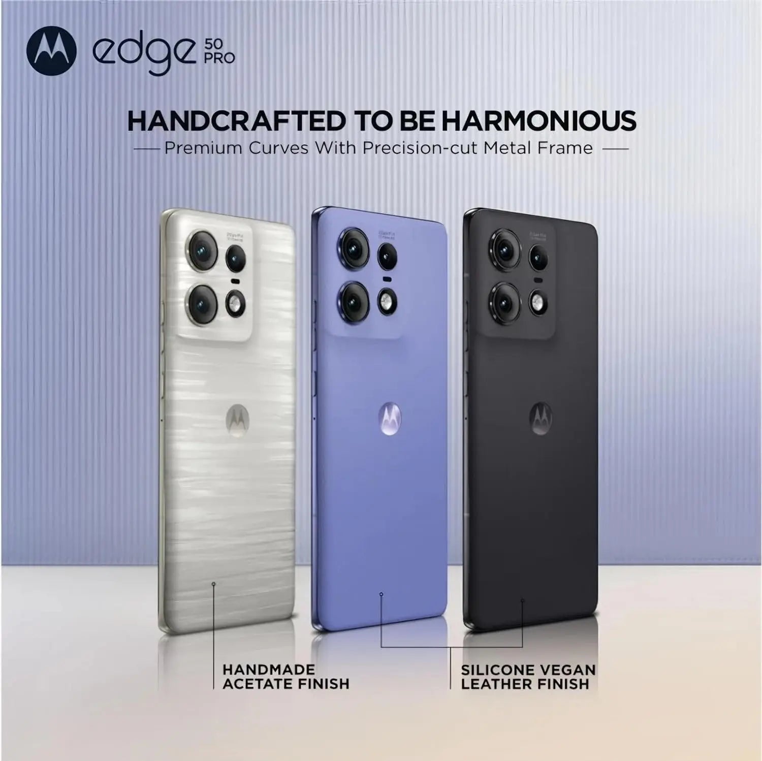 Motorola Edge 50 Pro 5G Luxe Lavender 256GB 12GB RAM  Microcenter India