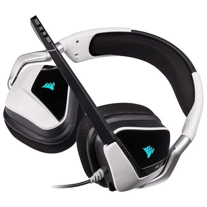 Corsair Void RGB Elite Wired USB Premium 7.1 Surround Sound Gaming Headphone (White)