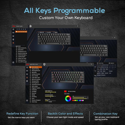 Royal Kludge RK61 Mechanical Keyboard  Microcenter India