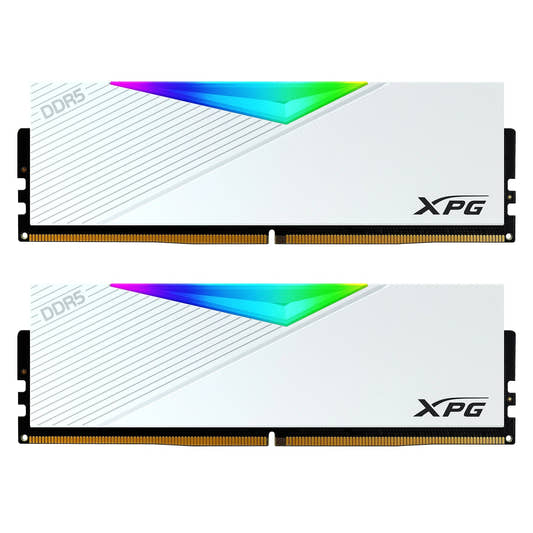 Adata XPG Lancer RGB 32GB 16GBX2 DDR5 6000MHz Memory - White  Microcenter India