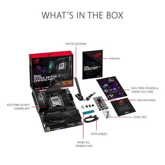 Asus ROG Strix X670E-F Gaming WiFi Motherboard 