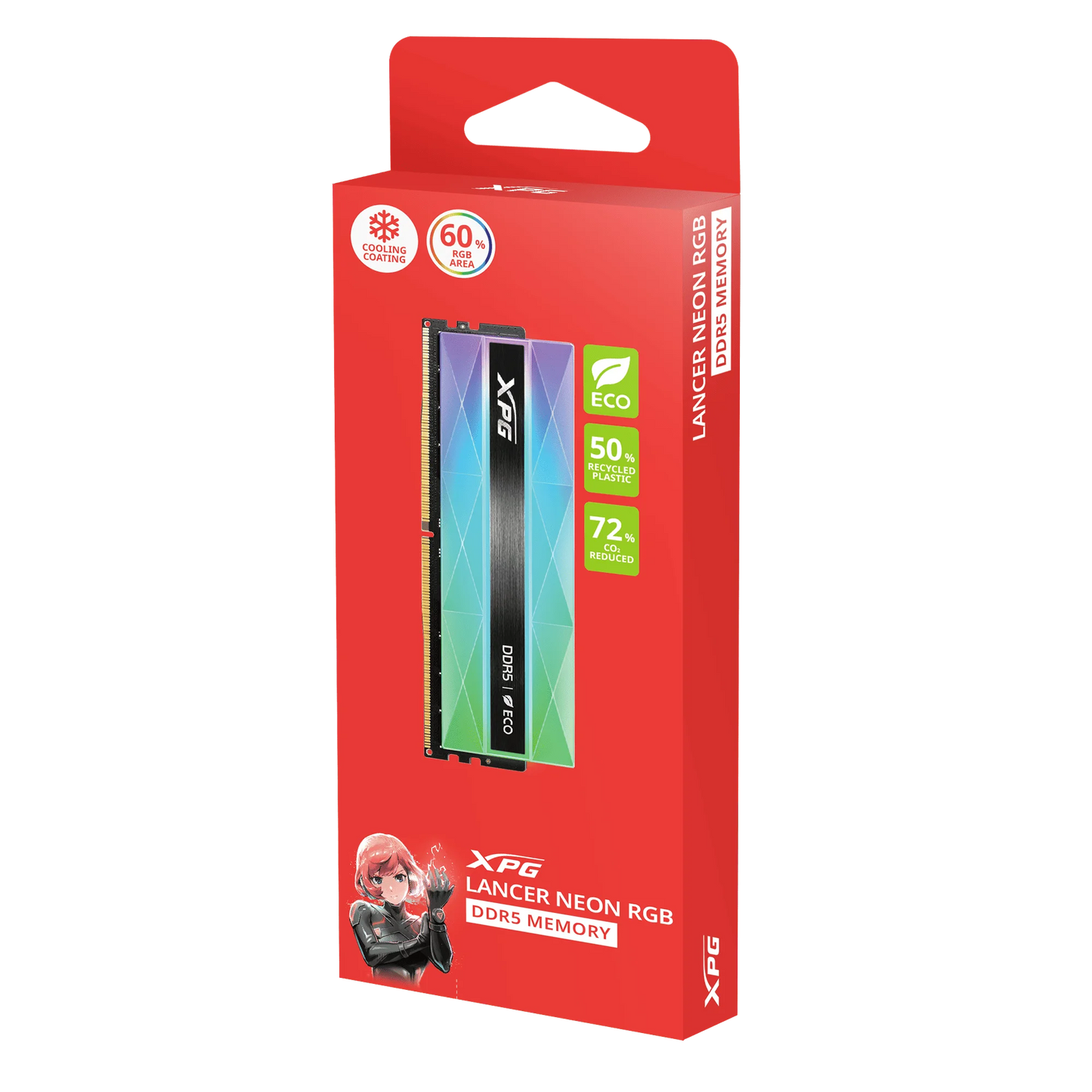 ADATA XPG Lancer Neon RGB 16GB DDR5 6400 CL 32 RAM  Microcenter India