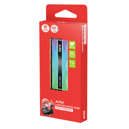 ADATA XPG Lancer Neon RGB 16GB DDR5 6800 CL 34 RAM  Microcenter India