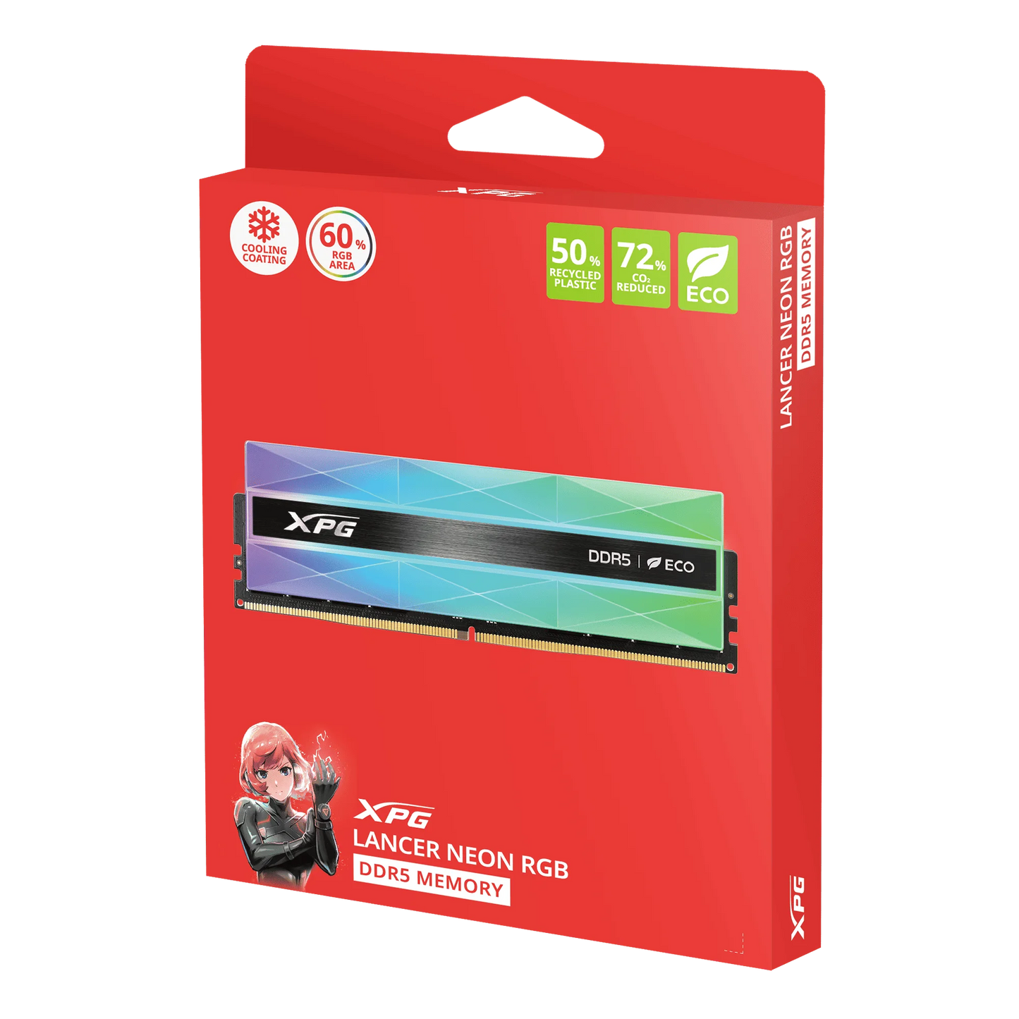 ADATA XPG Lancer Neon RGB 16GB DDR5 6400 CL 32 RAM  Microcenter India