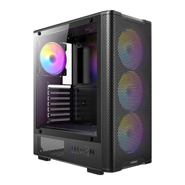 Antec VX310 RGB Elite black ATX mid tower cabinet