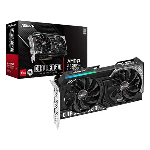 ASRock RX 9060 XT Challenger OC 16GB GDDR6 Graphics Card  Microcenter India