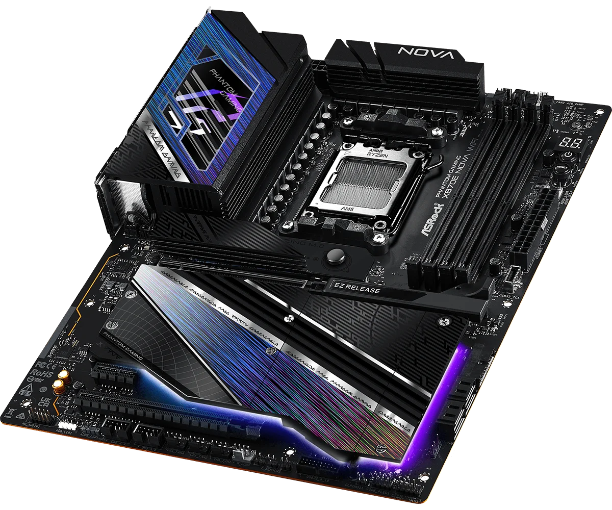 ASRock X870E Nova WiFi Phantom Gaming Motherboard 