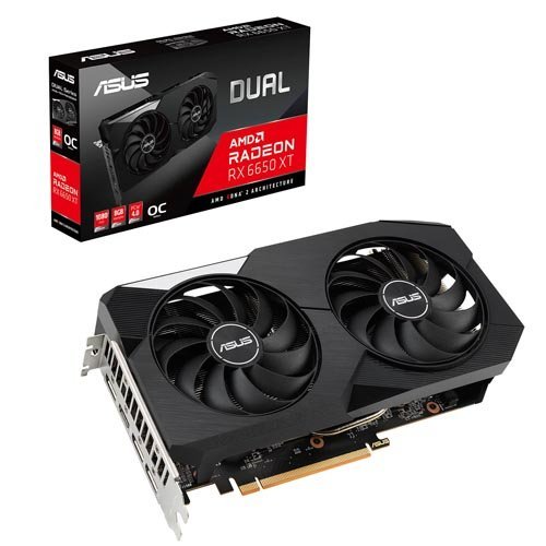 ASUS Dual Radeon RX 6650 XT OC Edition 8GB GDDR6 Graphic Card
