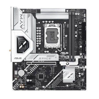 LGA 1851 Motherboard ASUS B860M-AYW WIFI DDR5 M-ATX - Microcenter India.
 