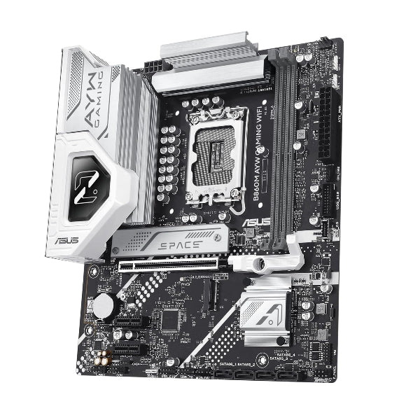 LGA 1851 Motherboard ASUS B860M-AYW WIFI DDR5 M-ATX - Microcenter India.
 