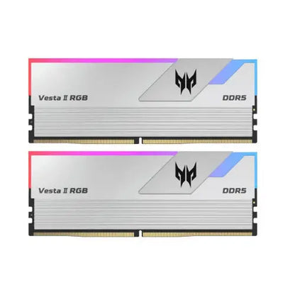 Acer Predator Vesta II RGB 32GB (16GBx2) DDR5 6000MHz Desktop Ram Silver - Microcenter India.
