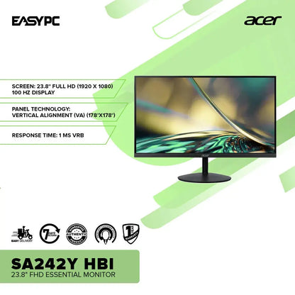Acer SA242Y 24 Inch Monitor  Microcenter India